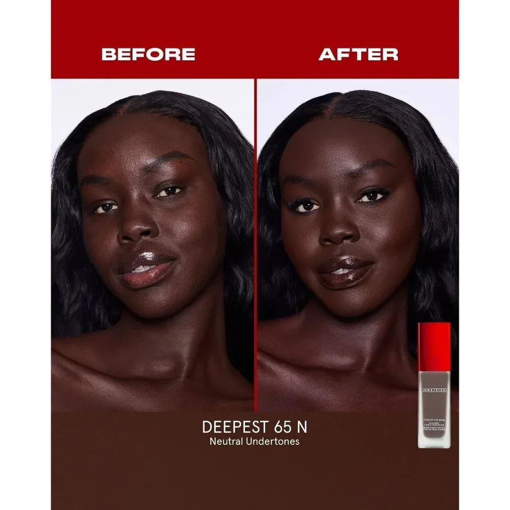 ONE/SIZE Patrick Starrr Turn up the Base Waterproof Foundation Dark Deep 65 NEW